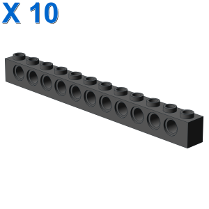 TECHNIC BRICK 1X12, Ø4,9 X 10