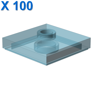 PLATE 2X2 W 1 KNOB X 100