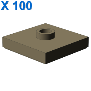 PLATE 2X2 W 1 KNOB X 100