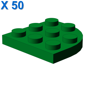 PLATE 3X3, 1/4 CIRCLE X 50