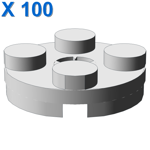 PLATE 2X2 ROUND X 100