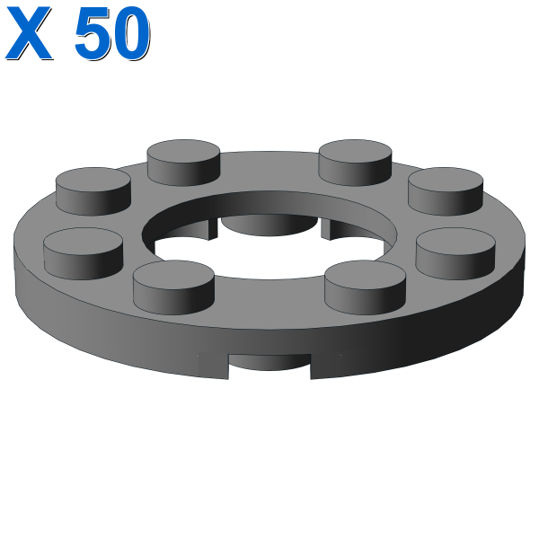 Plate Round 4X4 with Ø16mm hole X 50