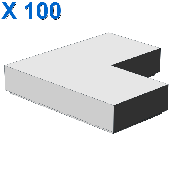 FLAT TILE CORNER 1X2X2 X 100