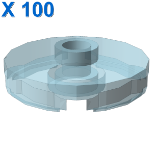 PLATE ROUND W. 1 KNOB X 100