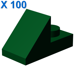 ROOF TILE 1X2 45° W 1/3 PLATE X 100