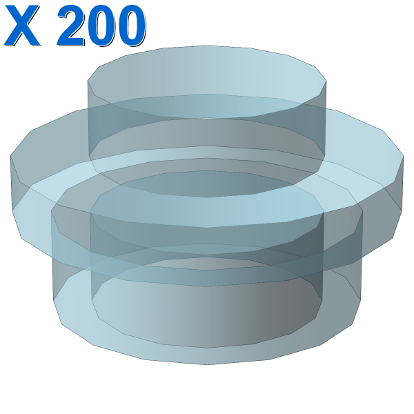 PLATE 1X1 ROUND X 200