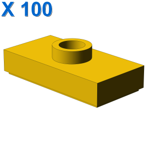 PLATE 1X2 W. 1 KNOB X 100