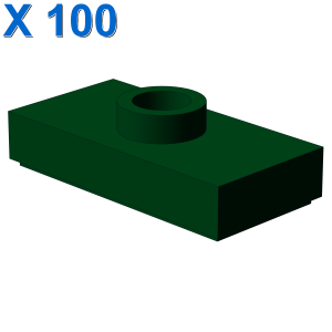 PLATE 1X2 W. 1 KNOB X 100