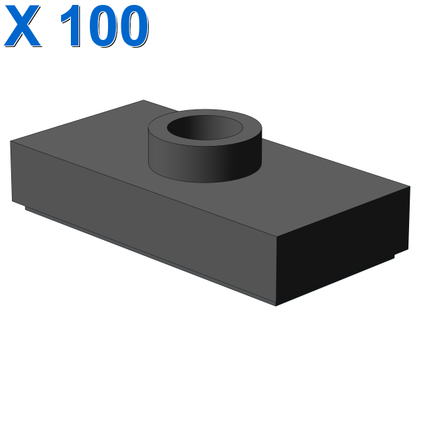 PLATE 1X2 W. 1 KNOB X 100