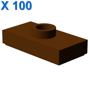 PLATE 1X2 W. 1 KNOB X 100