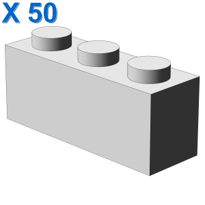 BRICK 1X3 X 50