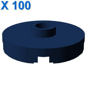 PLATE ROUND W. 1 KNOB X 100