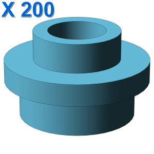 PL.ROUND 1X1 W. THROUGHG. HOLE X 200