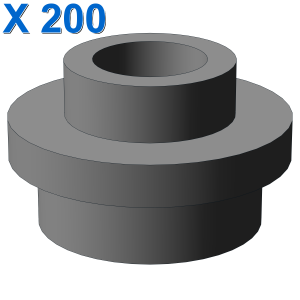 PL.ROUND 1X1 W. THROUGHG. HOLE X 200