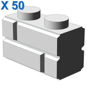 Profile brick 1x2 single gro. X 50