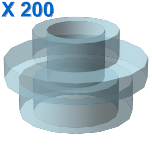 PL.ROUND 1X1 W. THROUGHG. HOLE X 200