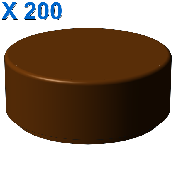 FLAT TILE 1X1, ROUND X 200