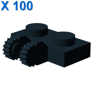 PLATE 1X2 W/FORK, VERTICAL X 100