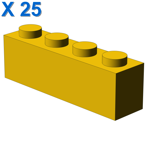 BRICK 1X4 X 25