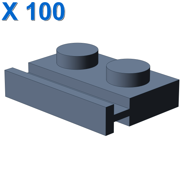 PLATE 1X2 WITH SLIDE X 100