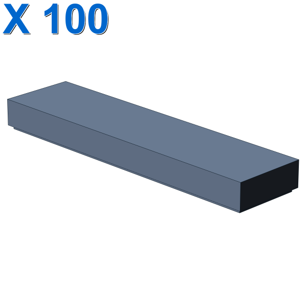 FLAT TILE 1X4 X 100