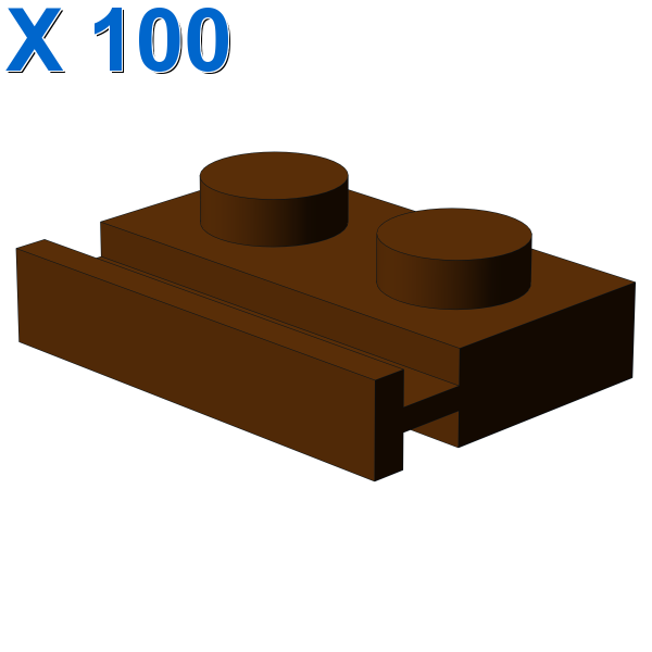 PLATE 1X2 WITH SLIDE X 100