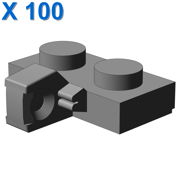 PLATE 1X2 W. STUB/VERTICAL X 100