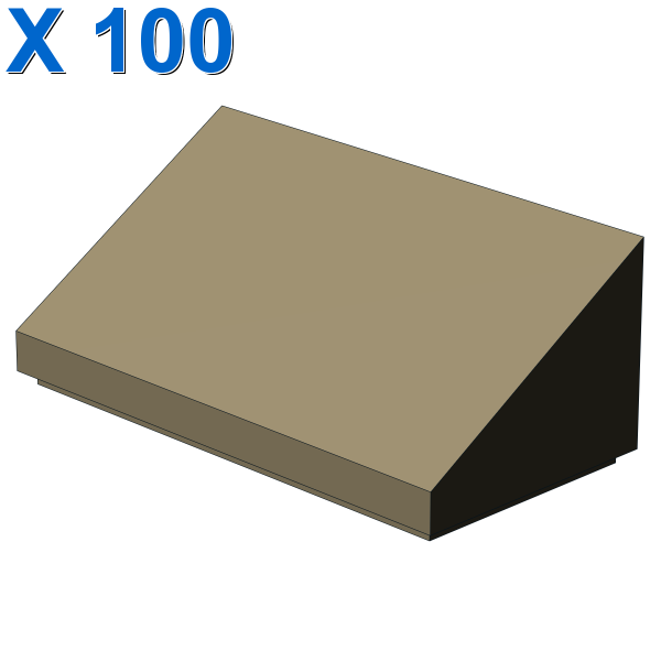 ROOF TILE 1 X 2 X 2/3, ABS X 100