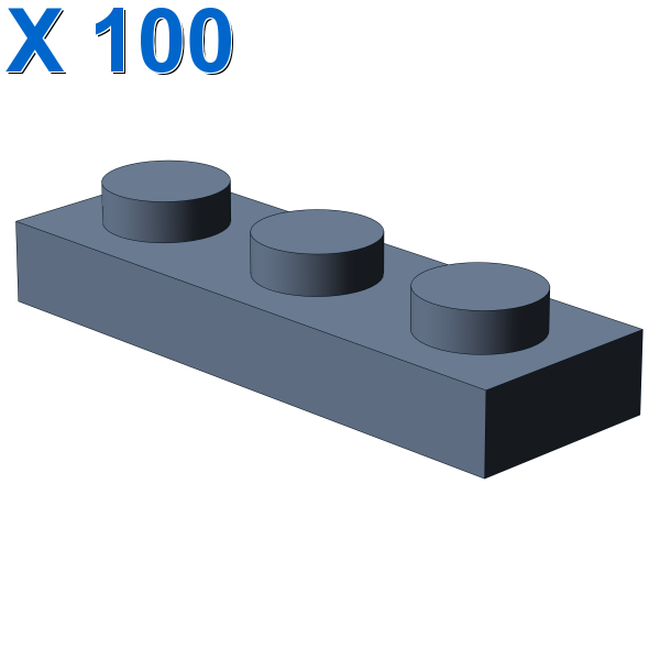 PLATE 1X3 X 100