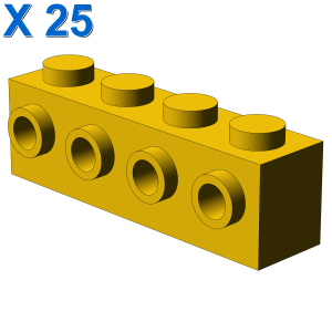 BRICK 1X4 W. 4 KNOBS X 25