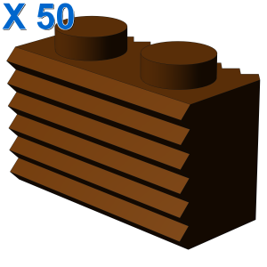 PROFILE BRICK 1X2 X 50