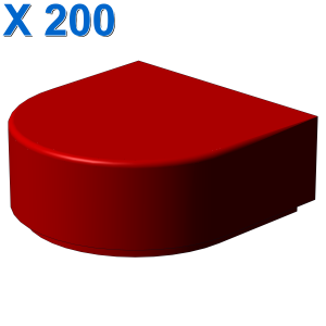 FLAT TILE 1x1 ½ CIRCLE X 200