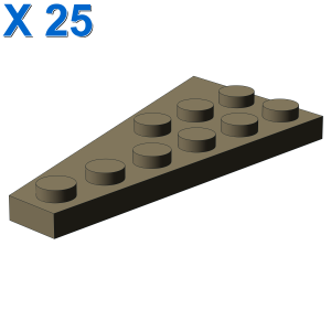 RIGHT PLATE 3X6 W. ANGLE X 25