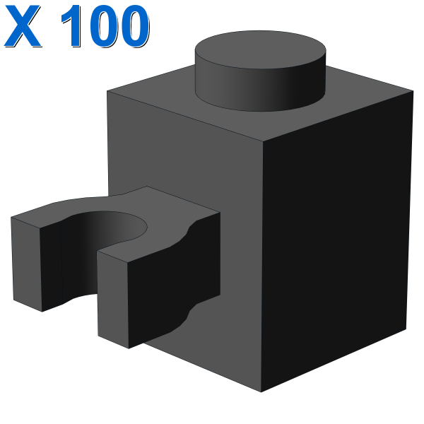 BRICK 1X1 W/HOLDER, H0RIZONTAL X 100