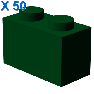 BRICK 1X2 X 50