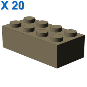 BRICK 2X4 X 20