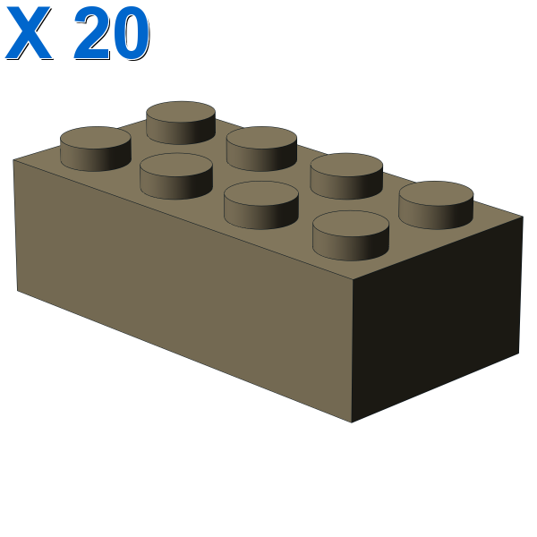 BRICK 2X4 X 20