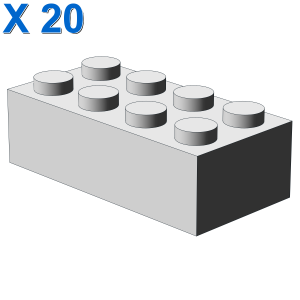 BRICK 2X4 X 20