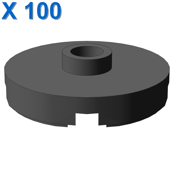 PLATE ROUND W. 1 KNOB X 100