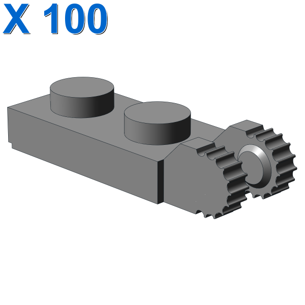 PLATE 1X2 W/FORK/VERTICAL/END X 100