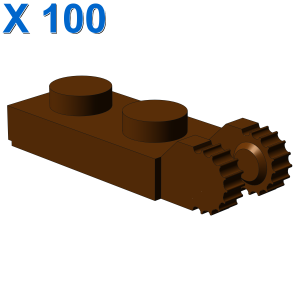 PLATE 1X2 W/FORK/VERTICAL/END X 100