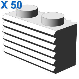 PROFILE BRICK 1X2 X 50