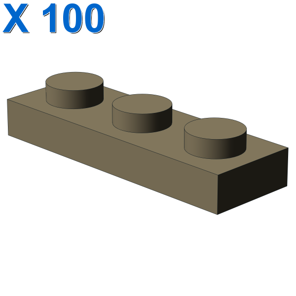 PLATE 1X3 X 100