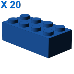 BRICK 2X4 X 20