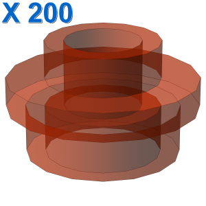 PL.ROUND 1X1 W. THROUGHG. HOLE X 200