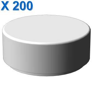 FLAT TILE 1X1, ROUND X 200