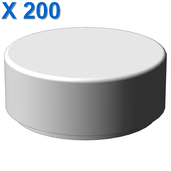 FLAT TILE 1X1, ROUND X 200