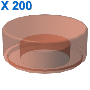 FLAT TILE 1X1, ROUND X 200