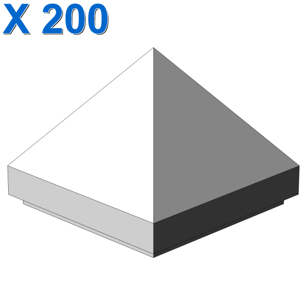 PYRAMIDE RIDGED TILE 1X1X2/3 X 200