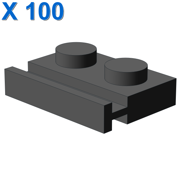 PLATE 1X2 WITH SLIDE X 100